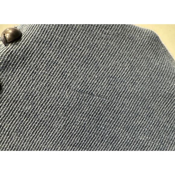 Free People Studded Blue Dillon Top Women’s Size Small Boho Dolman Sleeve Studs - Picture 9 of 10